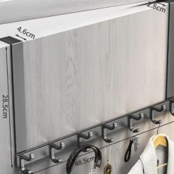 hook behind the door punch-free wall hanger gun ash door hanger wall hanger strong non-marking clothes hat hook