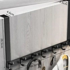 hook behind the door punch-free wall hanger gun ash door hanger wall hanger strong non-marking clothes hat hook