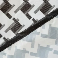 Houndstooth Pattern Clothes Dust Cover, Extra Large Hanging Garment Bags for Closet Storage Bottom Enclosed Garment Rack Cover Sealed Wardrobe Clothes Protector for Coats, Suits, Dresses