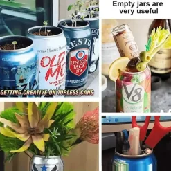 Household Labor-saving Can Opener Bottle Opener / Hand Injury-Resistant Durable Jar Beverage Opener / Multifunctional Kitchen Useful