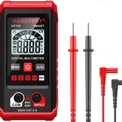 HT123 Smart Digital Multimeter AC/DC Voltage Resistance Continuity Measurement Tester Electrical NCV Multimeter with Backlight