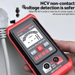 HT123 Smart Digital Multimeter AC/DC Voltage Resistance Continuity Measurement Tester Electrical NCV Multimeter with Backlight