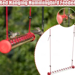 Hummingbird Feeder with Hole Garden Birds Feeding Pipe Transparent Tube 60cm