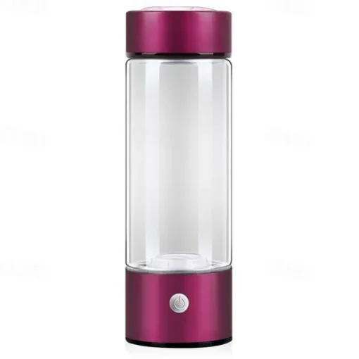 Hydrogen Water Bottle 3 Mins Hydrogen Water Bottle Generator Portable SPE PEM Technology Water Ionizer Gift for Love Suitable for Travel Exercise Home Black Lid
