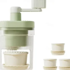 Ice Shaver and Snow Cone Machine - Premium Portable Ice Crusher and Shaved Ice Machine with Free Ice Cube Trays - BPA Free