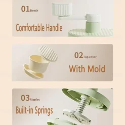 Ice Shaver and Snow Cone Machine - Premium Portable Ice Crusher and Shaved Ice Machine with Free Ice Cube Trays - BPA Free