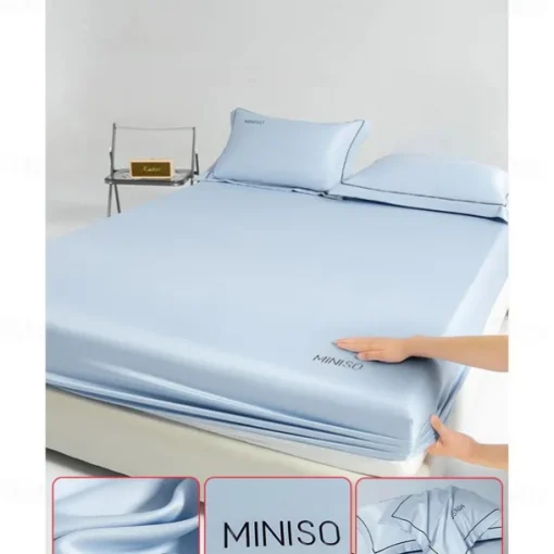 Ice Silk Bed Sheet One-piece Comfortable Summer Cool Bed Cover Mattress Cover Dust Cover Protection