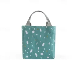 Imitation Hemp Insulated Lunch Bag – Portable Handheld Food Carrier for Students, Fresh-Keeping Picnic Tote