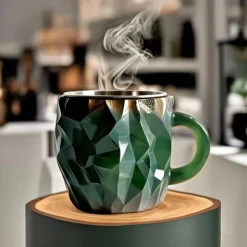 Imitation Mineral Crystal Coffee Mugs 2025 Colorful Resin Crystal - Elegant Christmas Gift for Home & Office, Ideal for Christmas