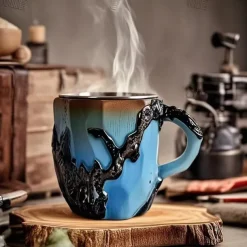 Imitation Mineral Crystal Coffee Mugs 2025 Colorful Resin Crystal - Elegant Christmas Gift for Home & Office, Ideal for Christmas