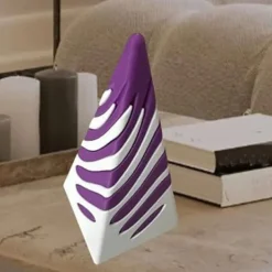 Impossible Pyramid Passthrough Sculpture, Pass Through Pyramid Fidget Toy, 3D Printed Spiral Cone Toy, Mini Vortex Thread Illusion, Pyramid Passthrough Sculpture, Desktop Deco Souvenir Gift