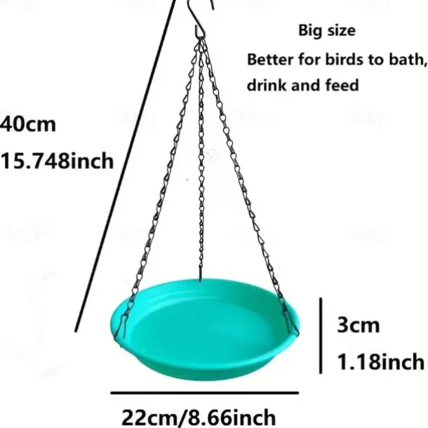 2-In-1 Bird Feeder Tray With 7 Colors Outdoor Bird Feeder Suitable For Garden Wildlife Bird Bath Drinking Water And Home Feeding