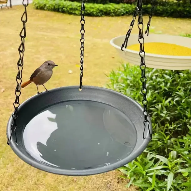 2-In-1 Bird Feeder Tray With 7 Colors Outdoor Bird Feeder Suitable For Garden Wildlife Bird Bath Drinking Water And Home Feeding