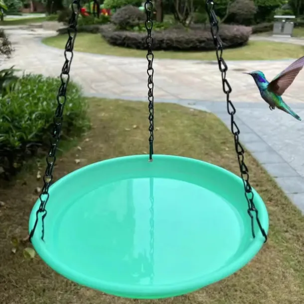 2-In-1 Bird Feeder Tray With 7 Colors Outdoor Bird Feeder Suitable For Garden Wildlife Bird Bath Drinking Water And Home Feeding