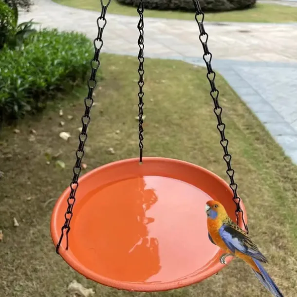 2-In-1 Bird Feeder Tray With 7 Colors Outdoor Bird Feeder Suitable For Garden Wildlife Bird Bath Drinking Water And Home Feeding