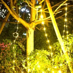 2-in-1 Camping Light LED Reel String Lights Outdoor Camping Lamp Recyclable LED Atmosphere Light for Garden Tent Room Decor