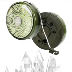 2-in-1 Camping Light LED Reel String Lights Outdoor Camping Lamp Recyclable LED Atmosphere Light for Garden Tent Room Decor