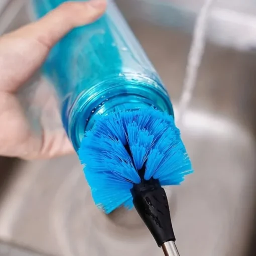 3-in-1 Water Bottle Cleaning Brush Set - Perfect for Narrow Neck Bottles, Sport Bottles, Coffee Mugs, Tumblers, and Flasks
