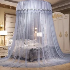 Indoor Princess Top Mosquito Net Bed Canopies Bed Curtains, Universal Size, Easy to Install, Suitable for Children Students Couples