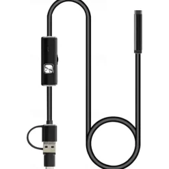 Industrial Borescope for Android, 200W Pixel Endoscope with 25FPS Image Transmission, IP67 Waterproof, TYPE-C Interface, MFI Certified, Ideal for Automotive and Home Inspections