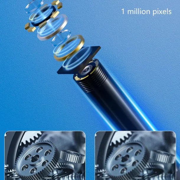 Industrial Borescope for Android, 200W Pixel Endoscope with 25FPS Image Transmission, IP67 Waterproof, TYPE-C Interface, MFI Certified, Ideal for Automotive and Home Inspections