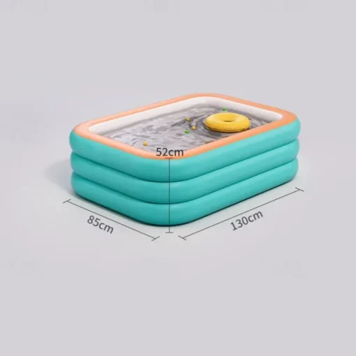 Inflatable Swimming Pools, Rectangular Inflatable Swimming Pool for Kids, Family Blow up Pool, Lounge Inflatable Pool for Backyard Garden Outdoor, Easy to Inflatable