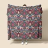 Inspired By The Style Of William Morris Flowers And Birds Super Soft Throws Blanket, Novelty Flannel Throw Blankets Warm 3D Printed All Seasons Gifts Big Blanket