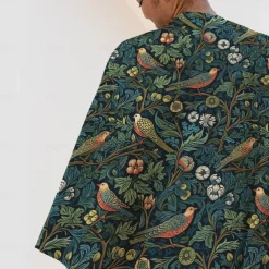 Inspired By The Style Of William Morris Flowers And Birds Super Soft Throws Blanket, Novelty Flannel Throw Blankets Warm 3D Printed All Seasons Gifts Big Blanket