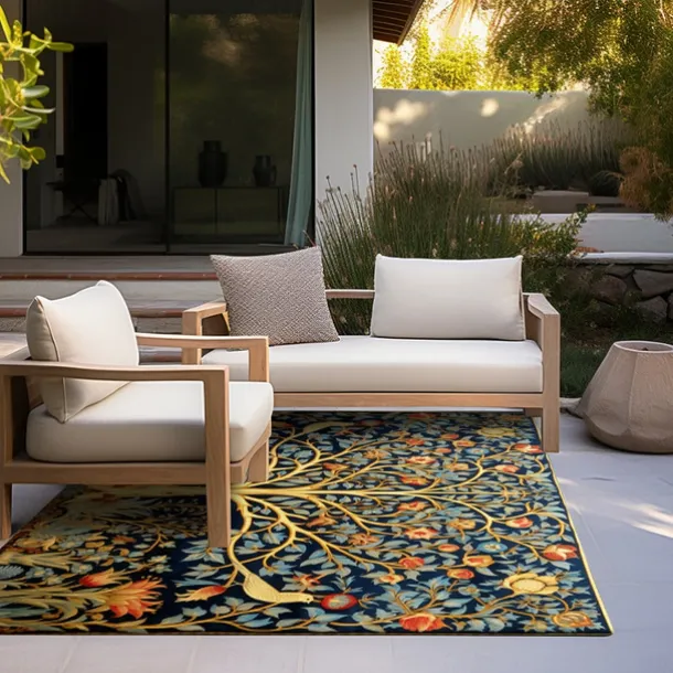 Inspired by William Morris Area Rug Kitchen Mat Non-Slip Oil Proof Floor Mat Livingroom Rug Indoor Outdoor Mat Bedroom Decor Bathroom Mat Entrance Rug Door Mat Bird Tree of Life