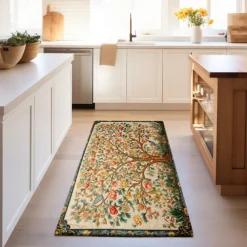 Inspired by William Morris Area Rug Kitchen Mat Non-Slip Oil Proof Floor Mat Livingroom Rug Indoor Outdoor Mat Bedroom Decor Bathroom Mat Entrance Rug Door Mat Bird Tree of Life
