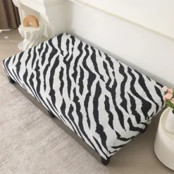 Jacquard Fabric Armless Sofa Bed Cover Sofa New Year Decor Slipcovers Stretch Protector Elastic Bench Cover