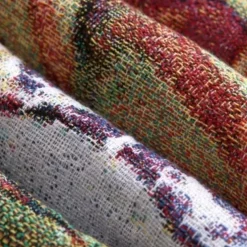 Jacquard Woven Tapestry Gobelin Aubusson Wall Art Hanging Aubusson Large Tapestry Reproduction Loom Cotton Weave Modern Poppies Belgian Tapestry (without tassels and rod)