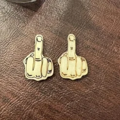 Jar of Middle Finger, Gift Middle Finger to Give, 100pcs Middle Finger in a Jar, Wooden Cutout Pattern Piece Bad Mood Vent Spoof Bag of DIY Craft Birthday, Anniversary, Holiday, Encouragement Gifts