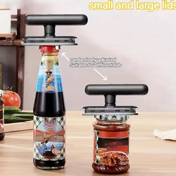 Jar Opener, Adjustable Jar & Bottle Opener, Adjustable Multifunctional Metal Can Opener, Jar Lid Gripper, Manual Jar Bottle Opener, Kitchen Accessories, Party Supplies