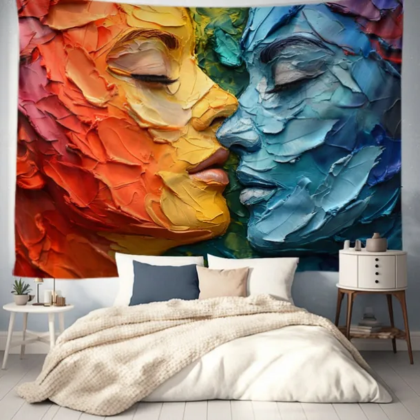 June Pride Month Knife Painting Gay Pride Month LGBTQ LGBT Hanging Tapestry Gay Pride Outdoor Decoration Happy Pride