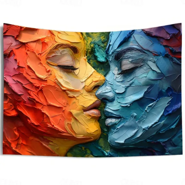 June Pride Month Knife Painting Gay Pride Month LGBTQ LGBT Hanging Tapestry Gay Pride Outdoor Decoration Happy Pride