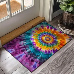 June Pride Month Pride Month LGBTQ LGBT Tie Dye Rainbow Doormat Kitchen Mat Floor Mat Non-Slip Area Rug Oil Proof Rug Indoor Outdoor Mat Bedroom Decor Bathroom