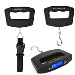 50kg/10g Digital Luggage Scale Electronic Portable Suitcase Travel Weighs With Backlight Electronic Travel Hanging Scales Strap / Hook Optional