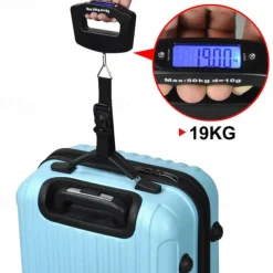 50kg/10g Digital Luggage Scale Electronic Portable Suitcase Travel Weighs With Backlight Electronic Travel Hanging Scales Strap / Hook Optional