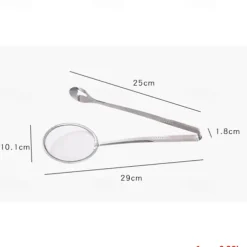 Kitchen 2 In 1 Stainless Steel Fine Mesh Filter Forceps Oil Scoop Oil Filter Filter Clip Filter Clip Fried Food Kitchen Tools