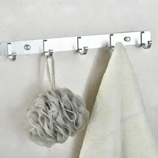 Kitchen Bathroom Hardware Set Space Aluminum Bathroom Hanger Black Hook Wall Mount Aluminum Coat Hook Bathroom Robe Hooks Hat Rack