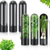 Kitchen Containers, Fresh Herb Saver Pod - Keep Herbs Fresh For Weeks In The Refrigerator - Keeps Cilantro, Mint, Parsley, Asparagus Fresh And Flavorful - Kitchen Storage Cup - Vanilla Keep-Fresh Cup