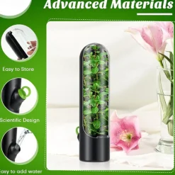 Kitchen Containers, Fresh Herb Saver Pod - Keep Herbs Fresh For Weeks In The Refrigerator - Keeps Cilantro, Mint, Parsley, Asparagus Fresh And Flavorful - Kitchen Storage Cup - Vanilla Keep-Fresh Cup