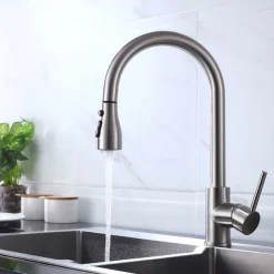 Kitchen Faucet - Single Handle One Hole Chrome / Nickel Brushed / Electroplated Pull-out / Pull-down / Standard Spout Centerset Modern Contemporary Kitchen Taps