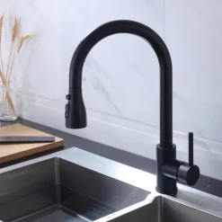 Kitchen Faucet - Single Handle One Hole Chrome / Nickel Brushed / Electroplated Pull-out / Pull-down / Standard Spout Centerset Modern Contemporary Kitchen Taps