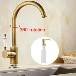 Kitchen Faucet - Single Handle One Hole Electroplated Pull-Out / Pull-Down Centerset Retro Vintage Kitchen Taps