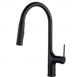 Kitchen faucet - Single Handle One Hole Electroplated / Painted Finishes Pull-out / Pull-down / Standard Spout / Tall / High Arc Centerset Modern Contemporary Kitchen Taps