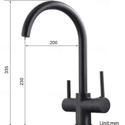 Kitchen faucet - Single Handle Two Holes Electroplated Purified water Centerset Antique Kitchen Taps