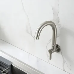 Kitchen faucet - Single Handle One Hole Chrome / Nickel Brushed / Painted Finishes Bar /Prep Wall Mounted Contemporary Kitchen Taps for Cold or Hot Water Only