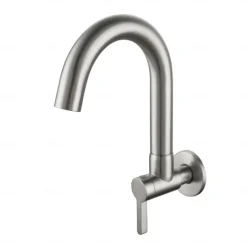 Kitchen faucet - Single Handle One Hole Chrome / Nickel Brushed / Painted Finishes Bar /Prep Wall Mounted Contemporary Kitchen Taps for Cold or Hot Water Only